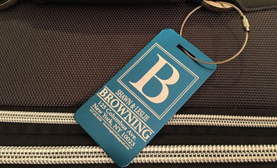Personalized Aluminum Luggage Tags - Qualtry Personalized Gifts
