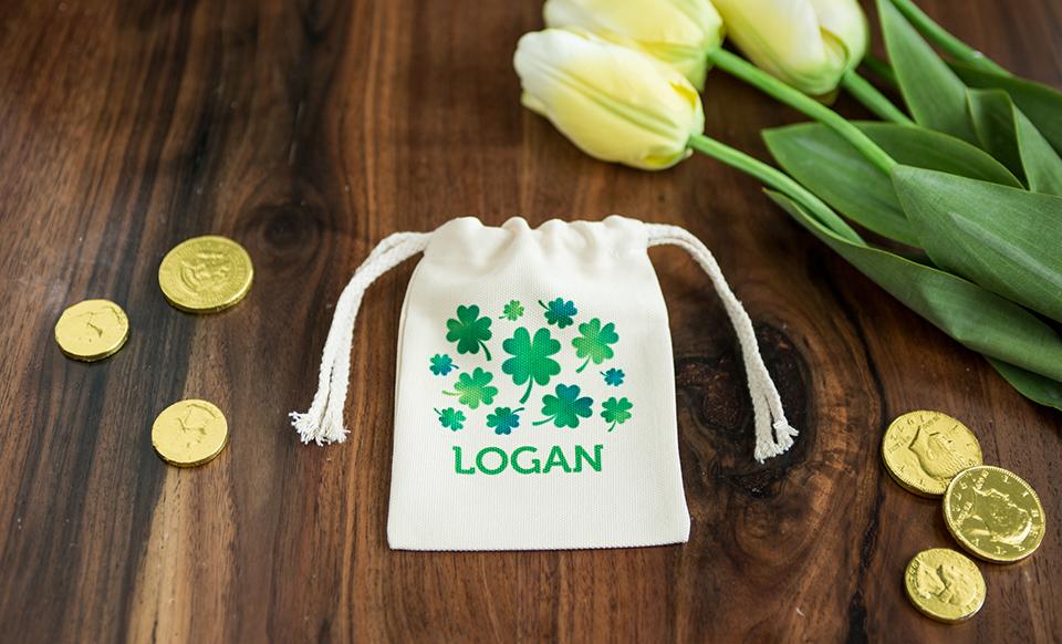 St. Patrick’s Day Personalized Small Gift Bags Qualtry