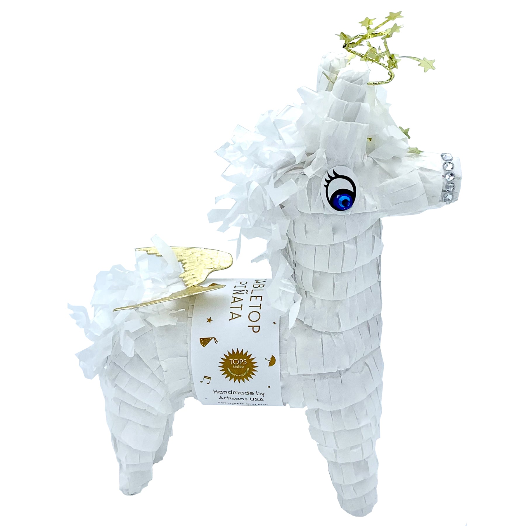 White Unicorn Pull Pinata