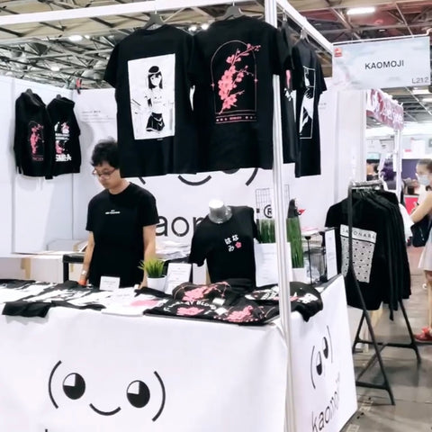 Kaomoji-Stand auf der Japan Expo 2022