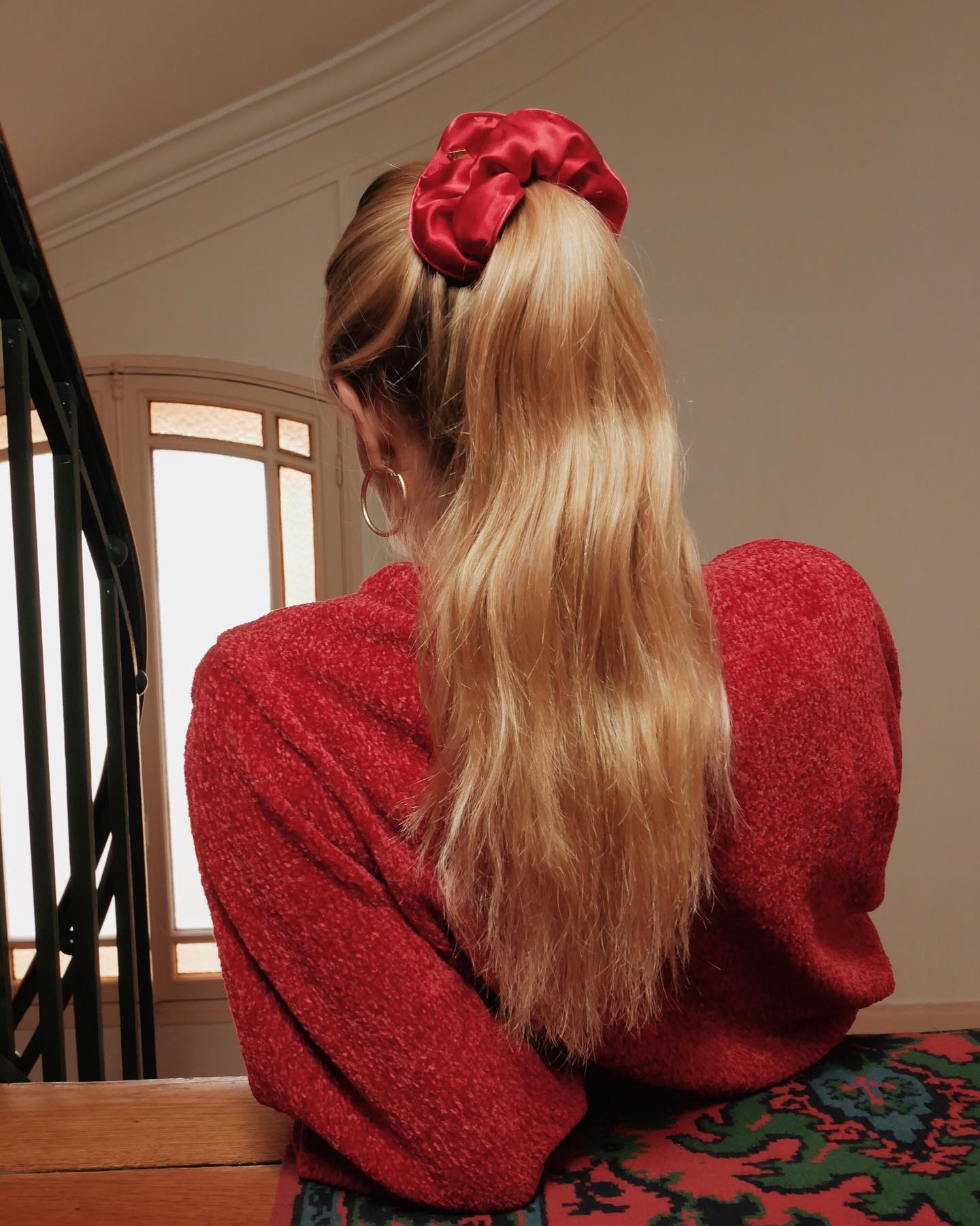 High Ponytail Scrunchies Hairstyle