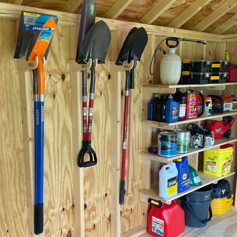 Max Shed Kit Garden Tool Storage, Yard tool Kit, Shelving, Shed