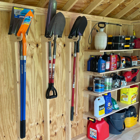 Skateboard Organizer (Holds 4), Garage, Bedroom, Man-cave – HangThis Up My  Shed Organizing System