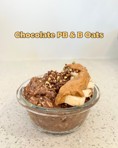 Chocolate peanut butter overnight oats