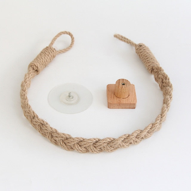 Vintage Towel and Toilet Paper Rope Hanging Holder - COOLCrown Store
