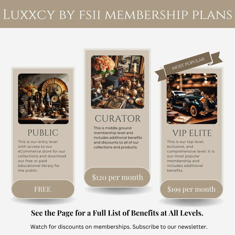 Luxxcy by FSII Membership Plans Options