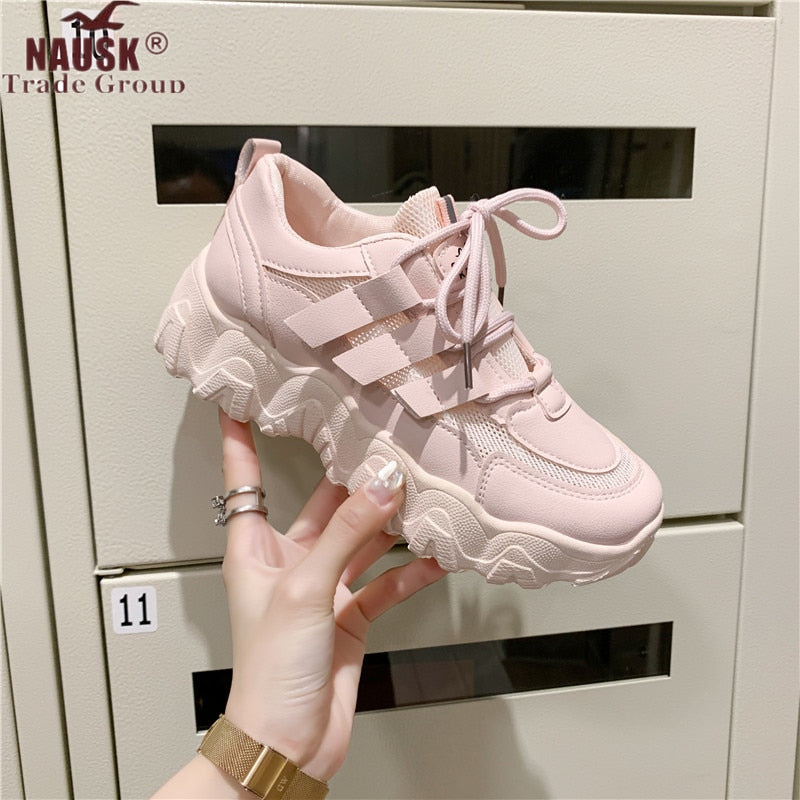 casual platform sneakers