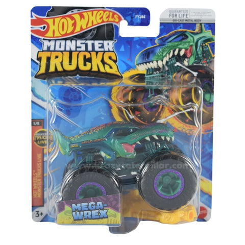 Hot Wheels Monster Trucks MEGA WREX Black Die Cast 1:64 Toy Truck