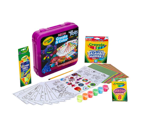  YPLUS Coloring Set for Kids, 12 Count Markers Set with Box,  Drawing Papers and Stickers, Portable Painting Art Supplies for Kids, Gift  for Child : Toys & Games