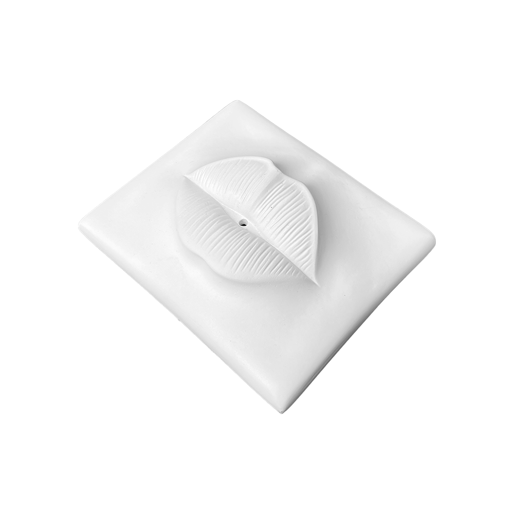 Porta Incienso Blanco Santi Lips Visceral