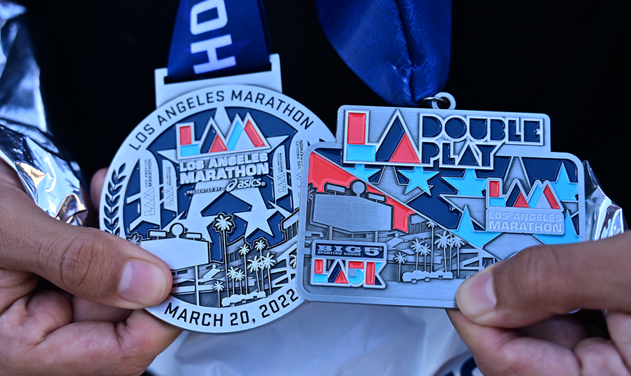 2022 LA Marathon finishers medal!