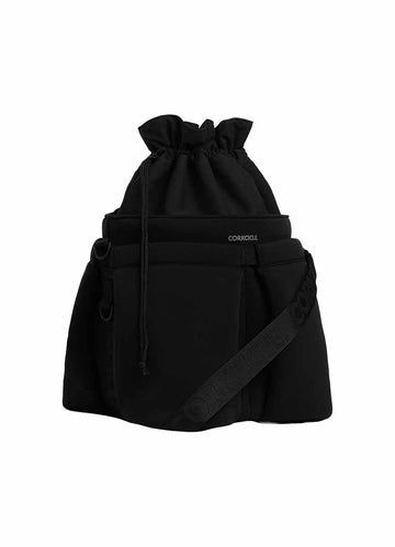 Corkcicle Black Bucket Cooler Bag front