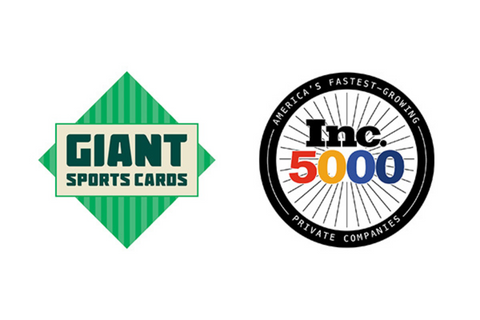 Giant Sports Cards and Inc 5000 logos