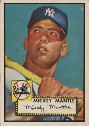 1952 Topps Mickey Mantle baseball card