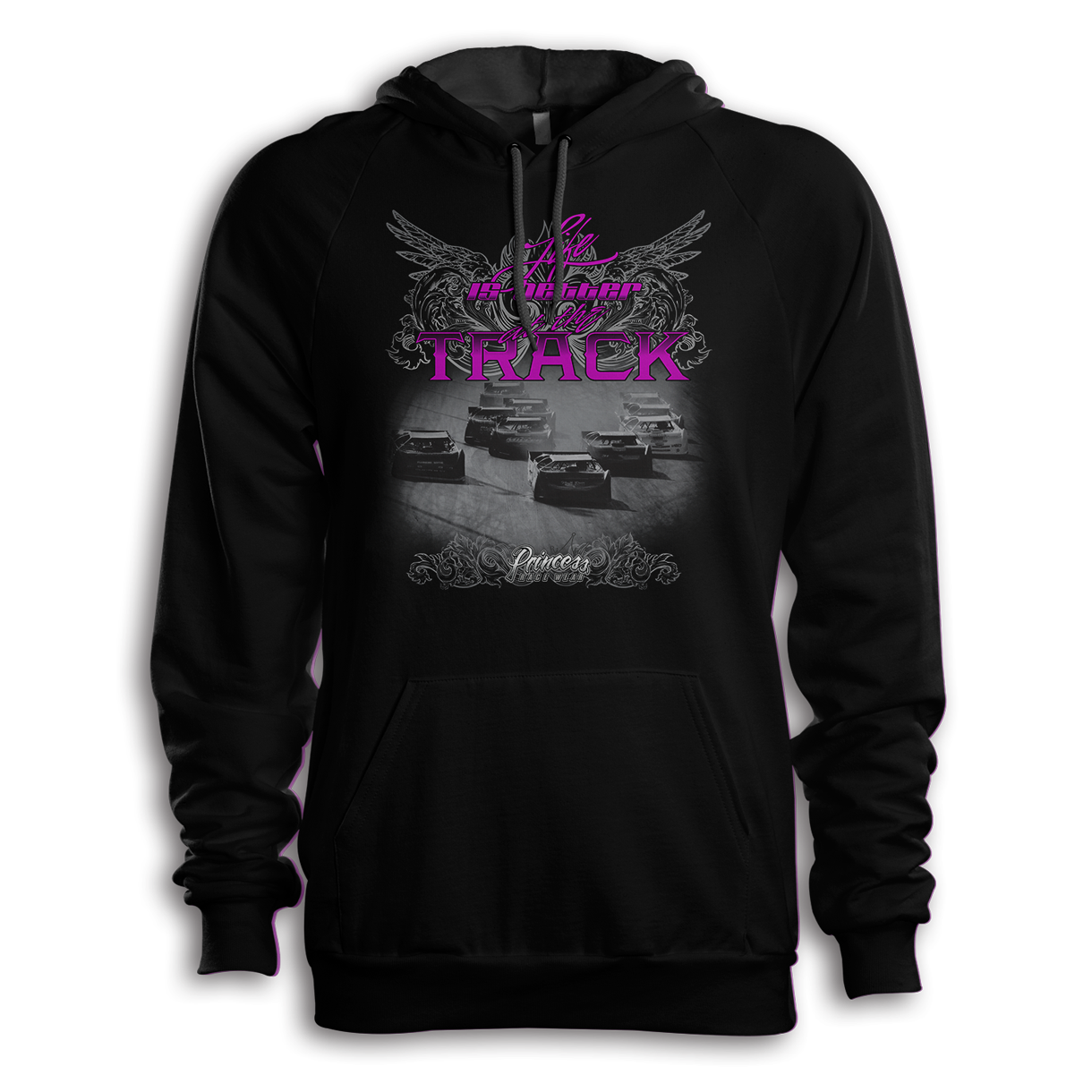 PRW Roses!! Sprint Car - Zip-Up Hoody | Princess Race Wear