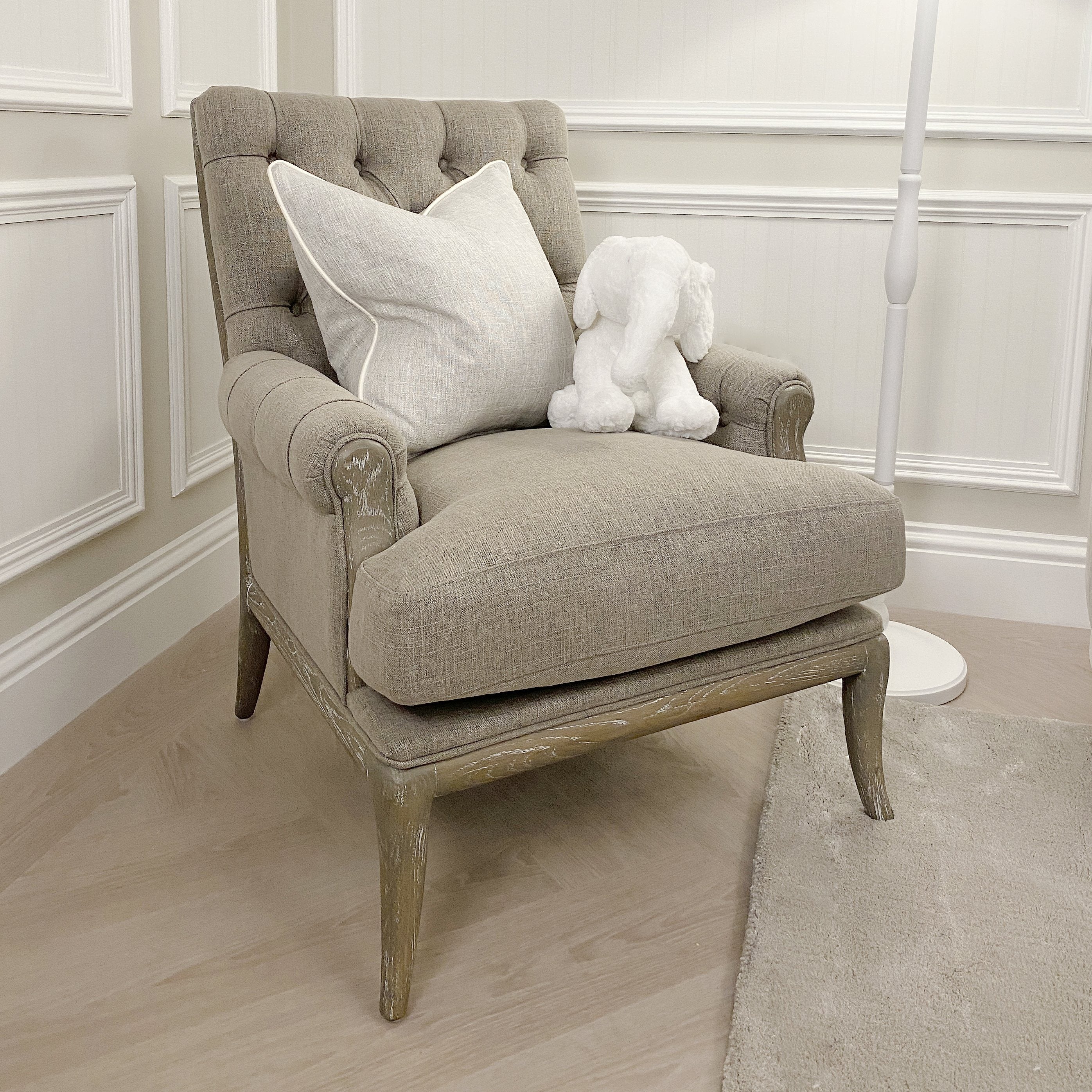 Amblar Grey Premium Armchair Chair 