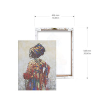 Load image into Gallery viewer, Colorful Queen 16&quot; X 20&quot; African Wrapped Canvas Wall Art, by Prinz