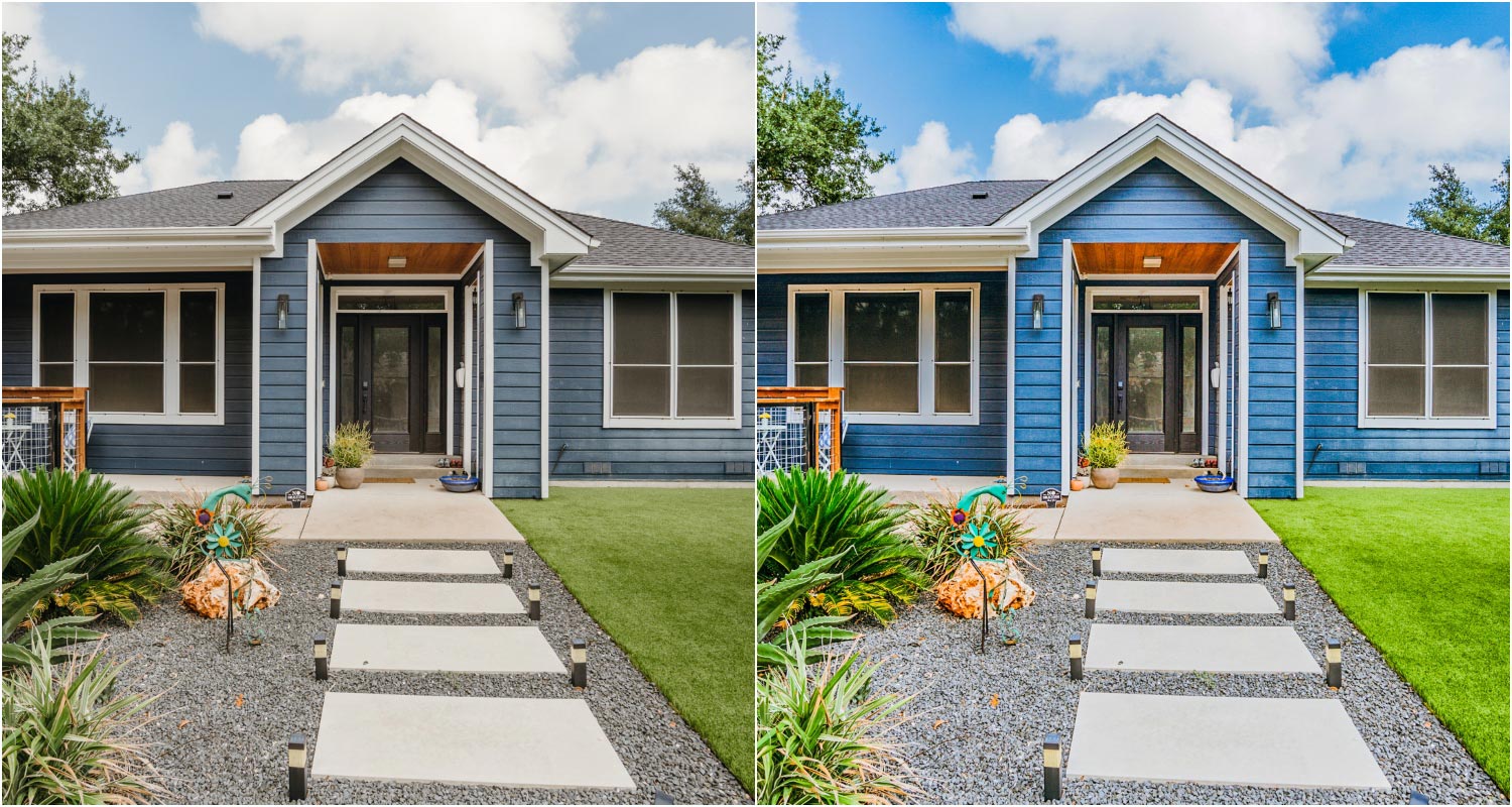 Best Exterior Real Estate Lightroom Presets Color