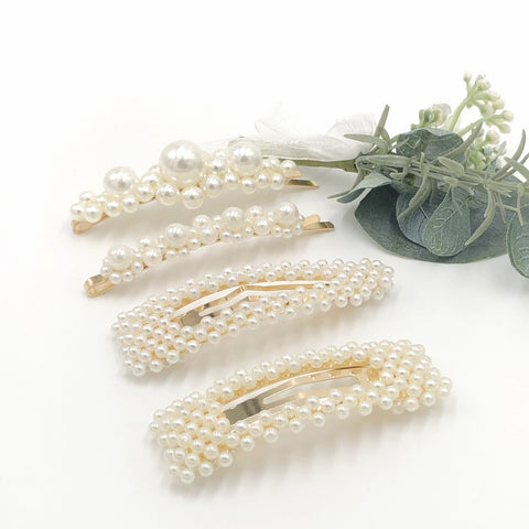 Faux Pearl Clips