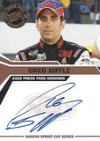 AUTOGRAPHED Greg Biffle 2008 Press Pass Racing SIGNINGS AUTHENTIC SIGNATURE (3M Roush Team) Nextel Cup Series Signed Collectible NASCAR Trading Card