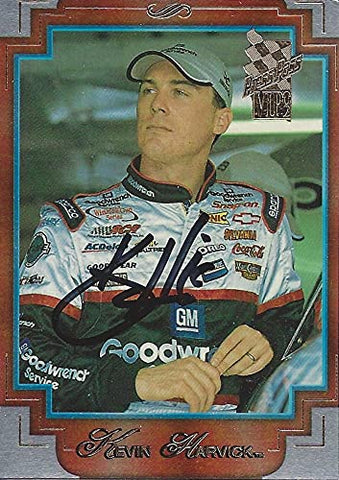AUTOGRAPHED Kevin Harvick 2002 Press Pass VIP REFRACTOR (#29 Goodwrench Team) Richard Childress Racing Winston Cup Series Insert Signed NASCAR Collectible Trading Card with COA