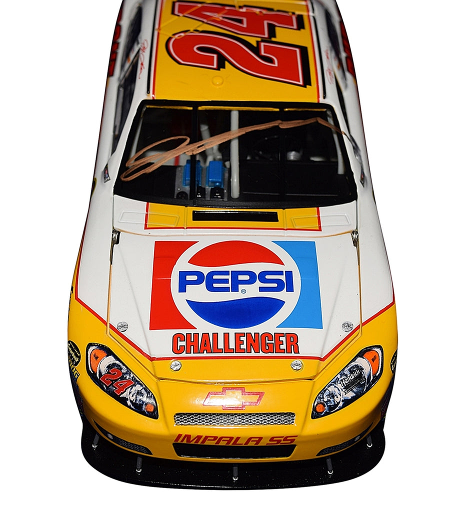 AUTOGRAPHED 2009 Jeff Gordon #24 Pepsi Racing CHALLENGER RETRO