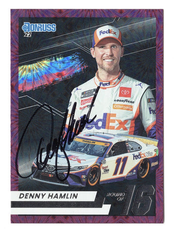 Denny Hamlin 2021 Donruss Racing NASCAR #11 Toyota Camry Car Card #39 Joe  Gibbs