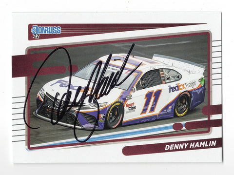 Denny Hamlin 2021 Donruss Racing NASCAR #11 Toyota Camry Car Card #39 Joe  Gibbs