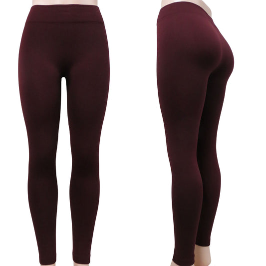 Wholesale Fleece Lined Seemless Black Leggings - Wholesale Resort  Accessories