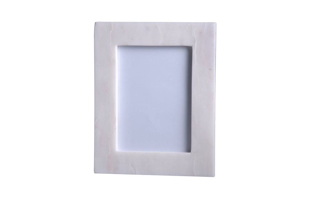 4x6 White Marble Picture Frame