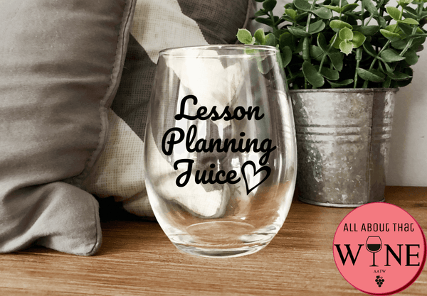 lesson planning juice stemless glass