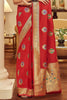 Bridal Red Meenakari Banarasi Silk Saree