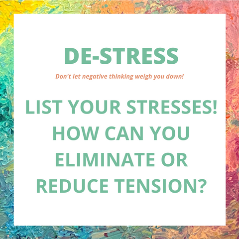 destress journaling prompt and idea