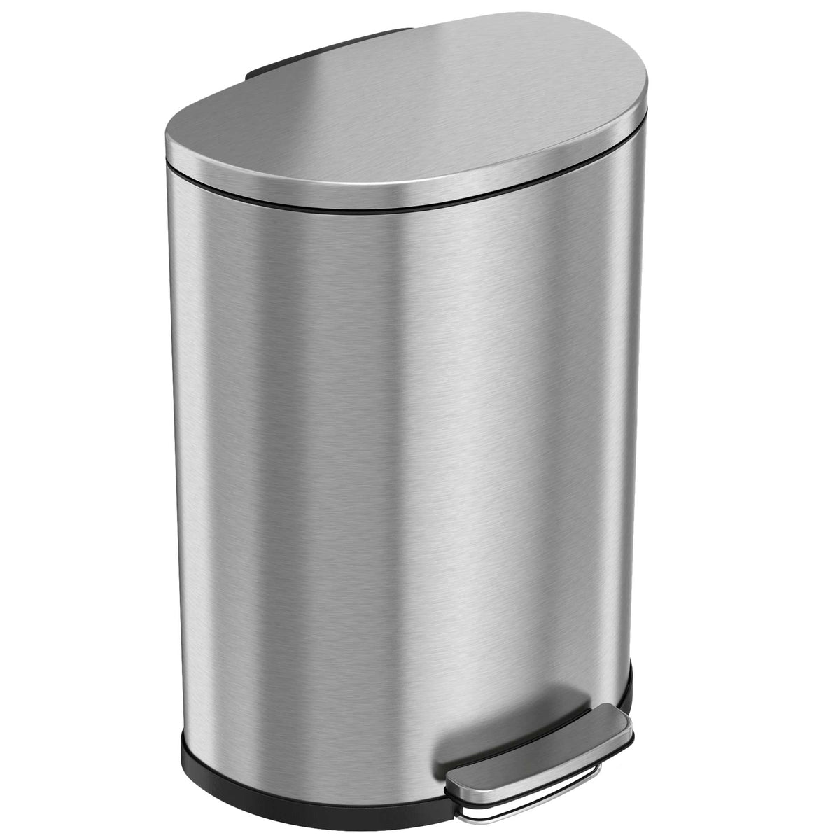 iTouchless SoftStep - Cesto de basura de acero inoxidable de 13 galones con  sistema de filtro desodorante y cubo interior, cubo de basura de 50 litros