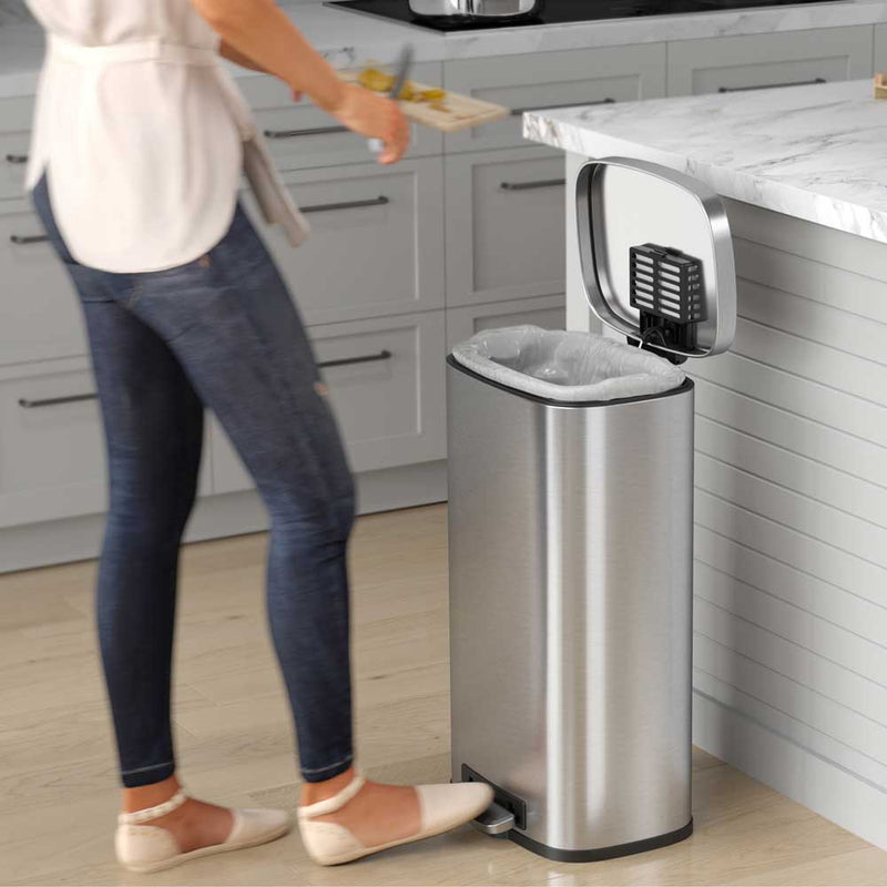 Elite™ Slim Step-On Trash Can