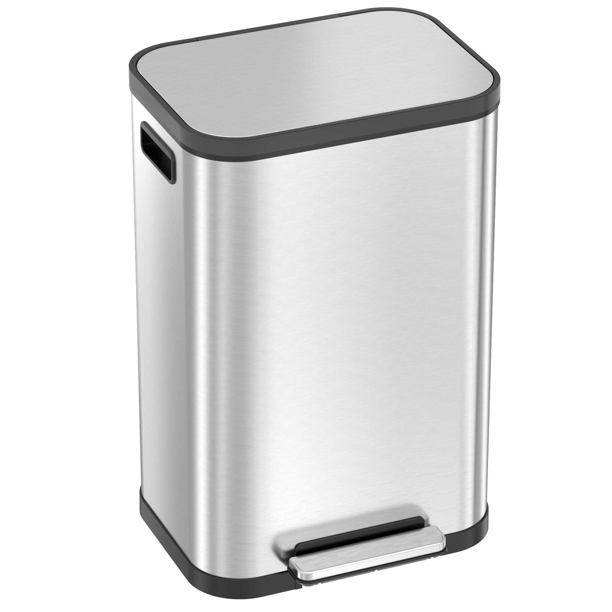 SULTEN Step trash can, stainless steel, 13 gallon - IKEA