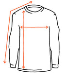 Size Chart Mens Long Sleeve T-Shirt