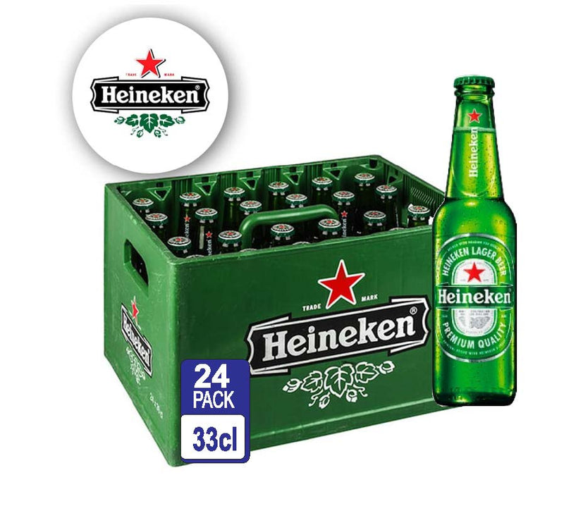 Heineken Lager Beer Bottle 33cl