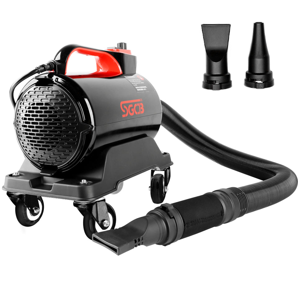 SGCB New 5.0HP Double-Mode Temp Car Air Dryer Blower with 16.4' Hose