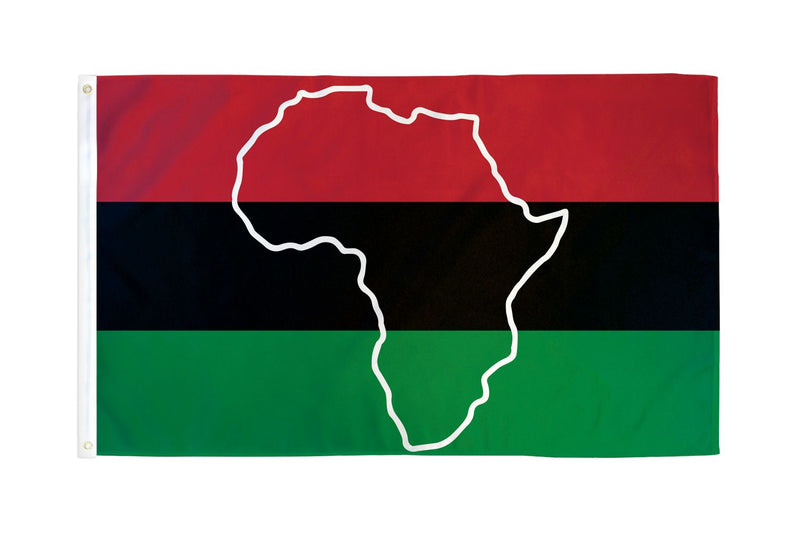 AFRO American Map Flag.