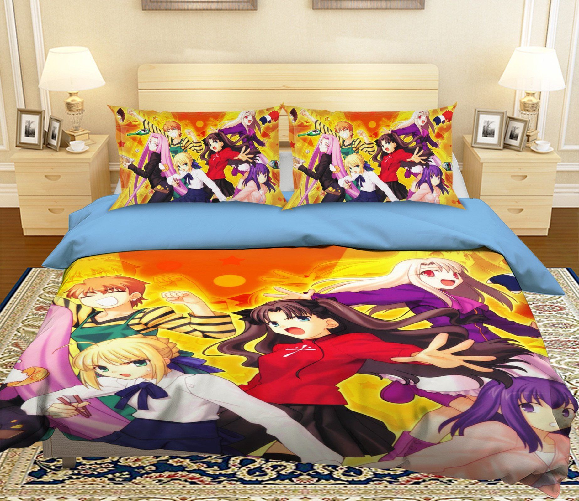 3d Fate Stay Night 1 Anime Bed Pillowcases Quilt Aj Wallpaper