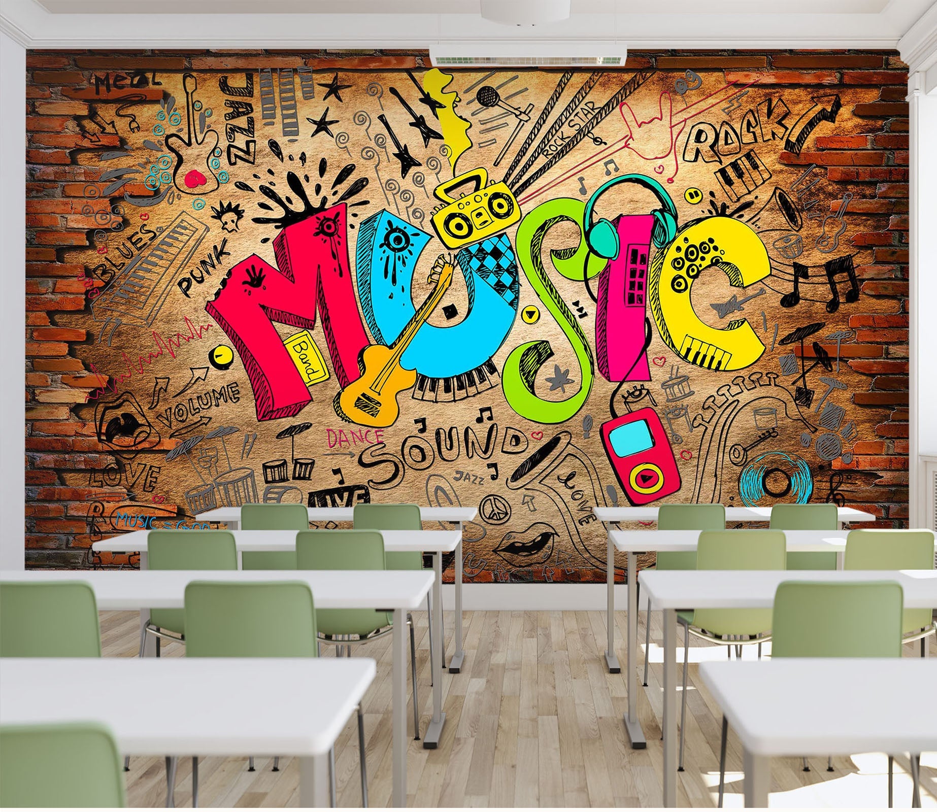 3D Music wall 43 Wall Murals  AJ Wallpaper