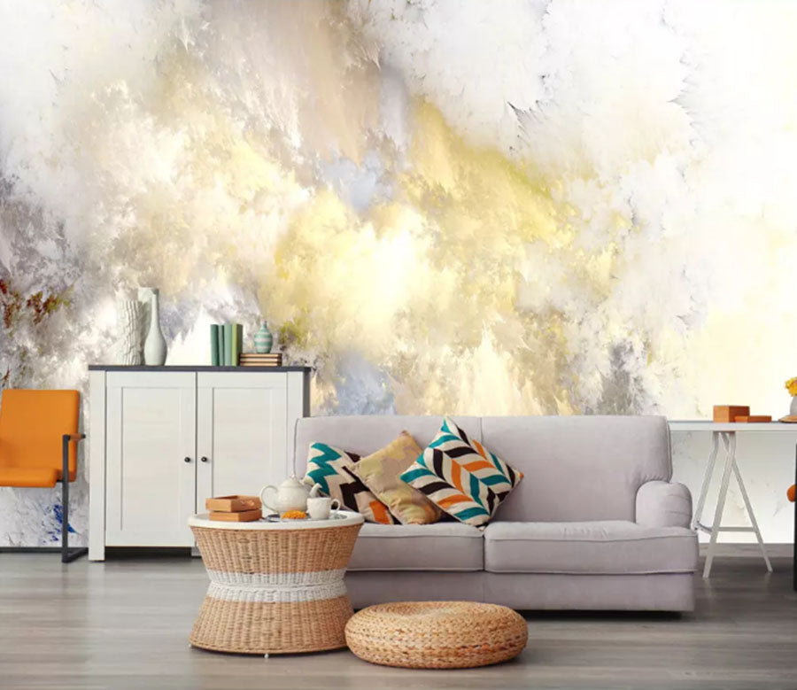 3D Yellow Pattern 2117 Wall Murals | AJ Wallpaper