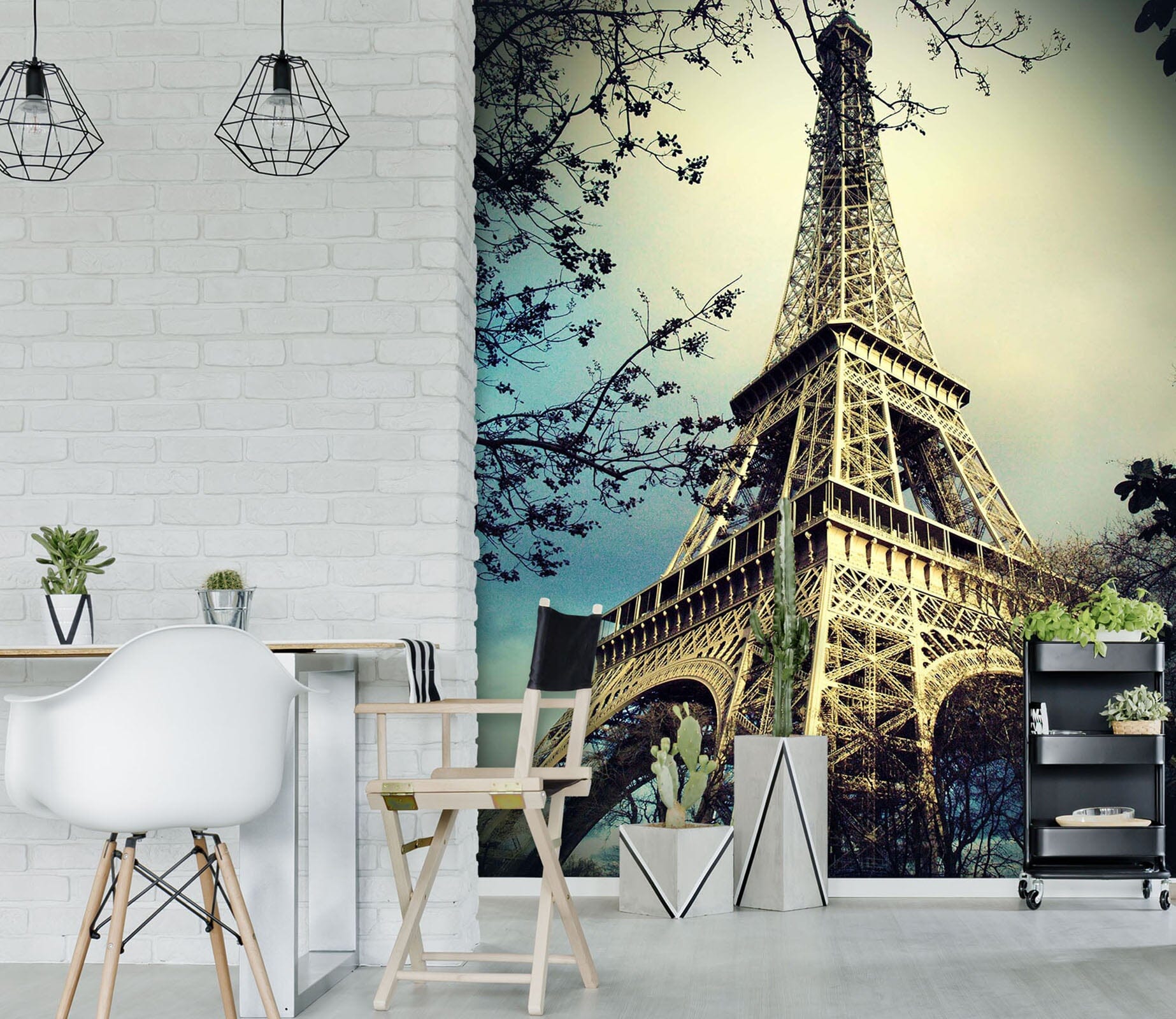 3D Eiffel Tower 103 Wall Murals | AJ Wallpaper