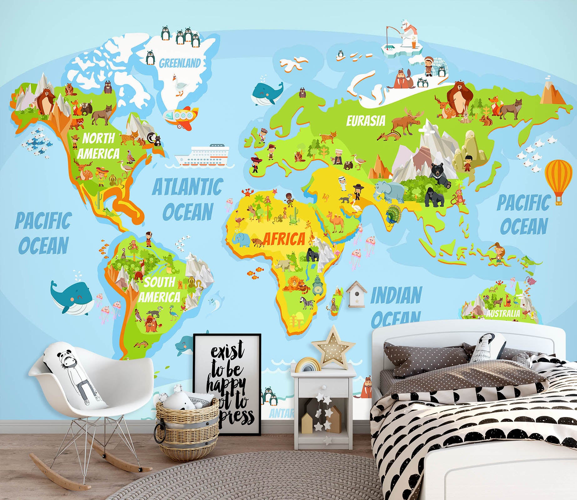 earth 3d world atlas animals