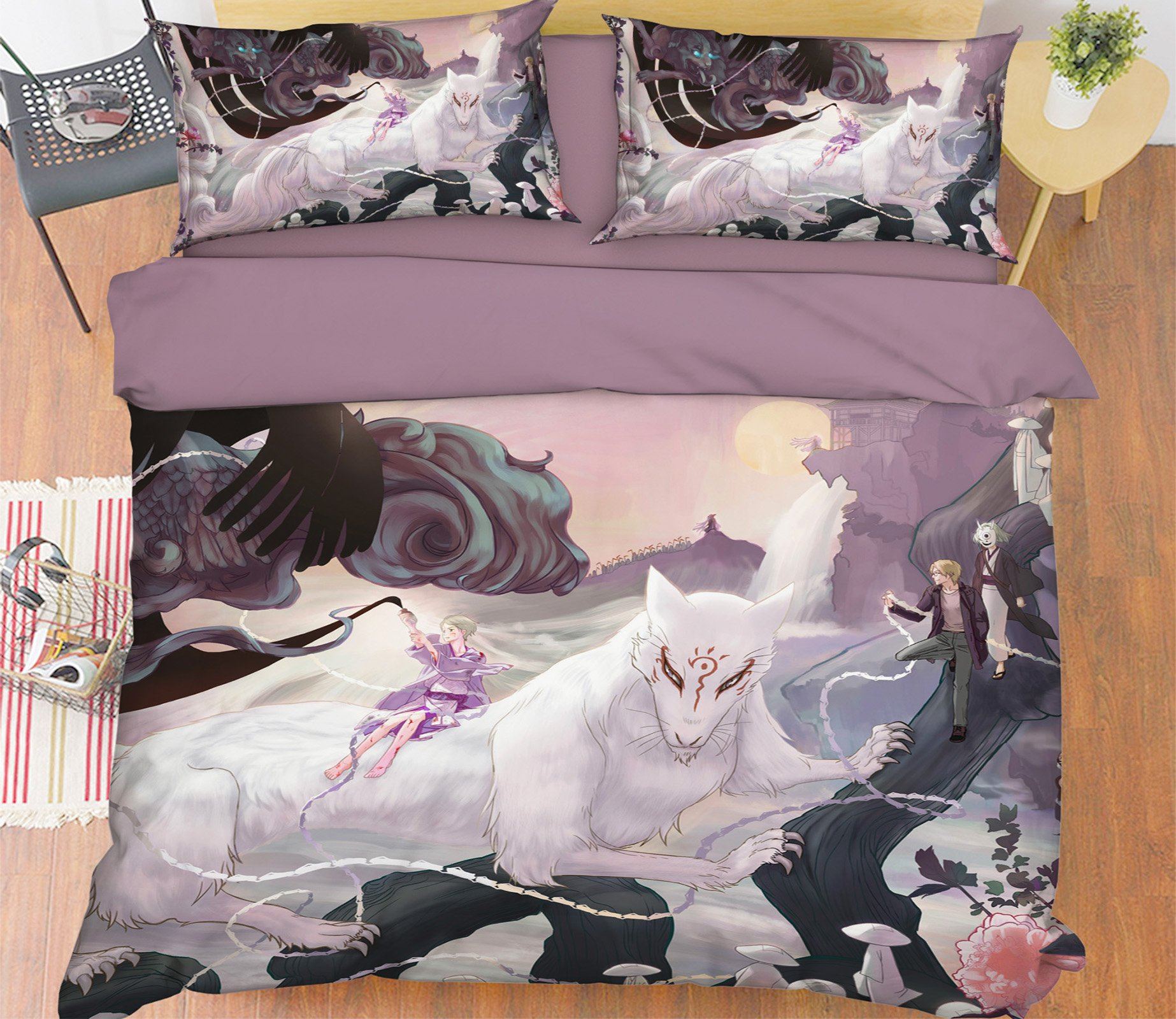 3d Natsume 2 Anime Bed Pillowcases Quilt Anime Aj Wallpaper