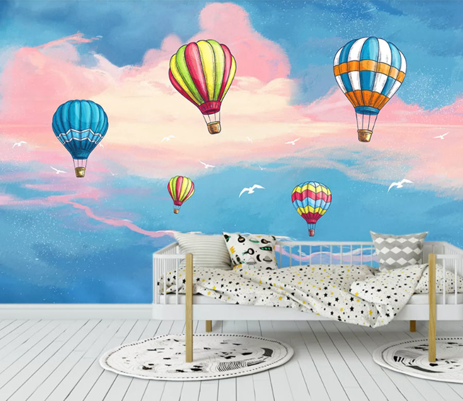 3D Colorful Balloons WC2509 Wall Murals | AJ Wallpaper