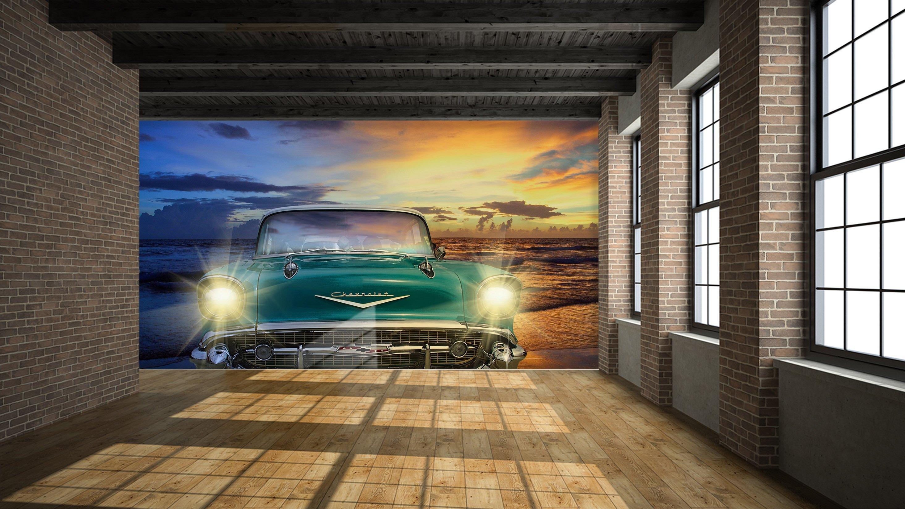 3D Classic 974 Vehicle Wall Murals | AJ Wallpaper