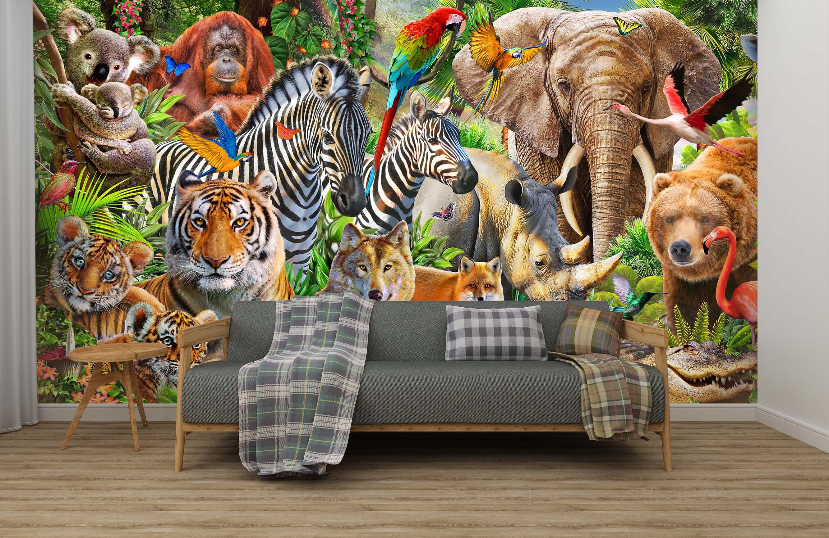 3D Animal World 1424 Adrian Chesterman Wall Mural Wall Murals | Aj