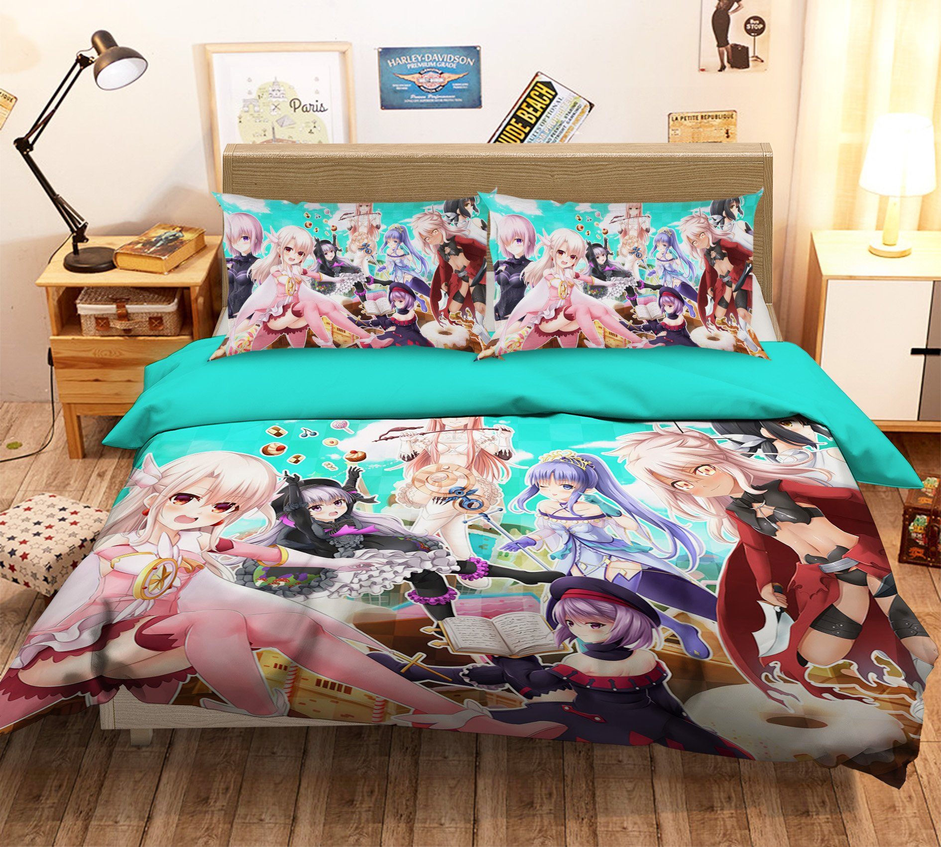 3d Beautiful Girl 1615 Anime Bed Pillowcases Quilt Aj Wallpaper
